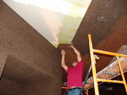 中高密度科技碳軟木天花板應用